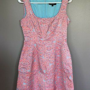 NANETTE LEPORE size 4 textured Lined sleeveless dr